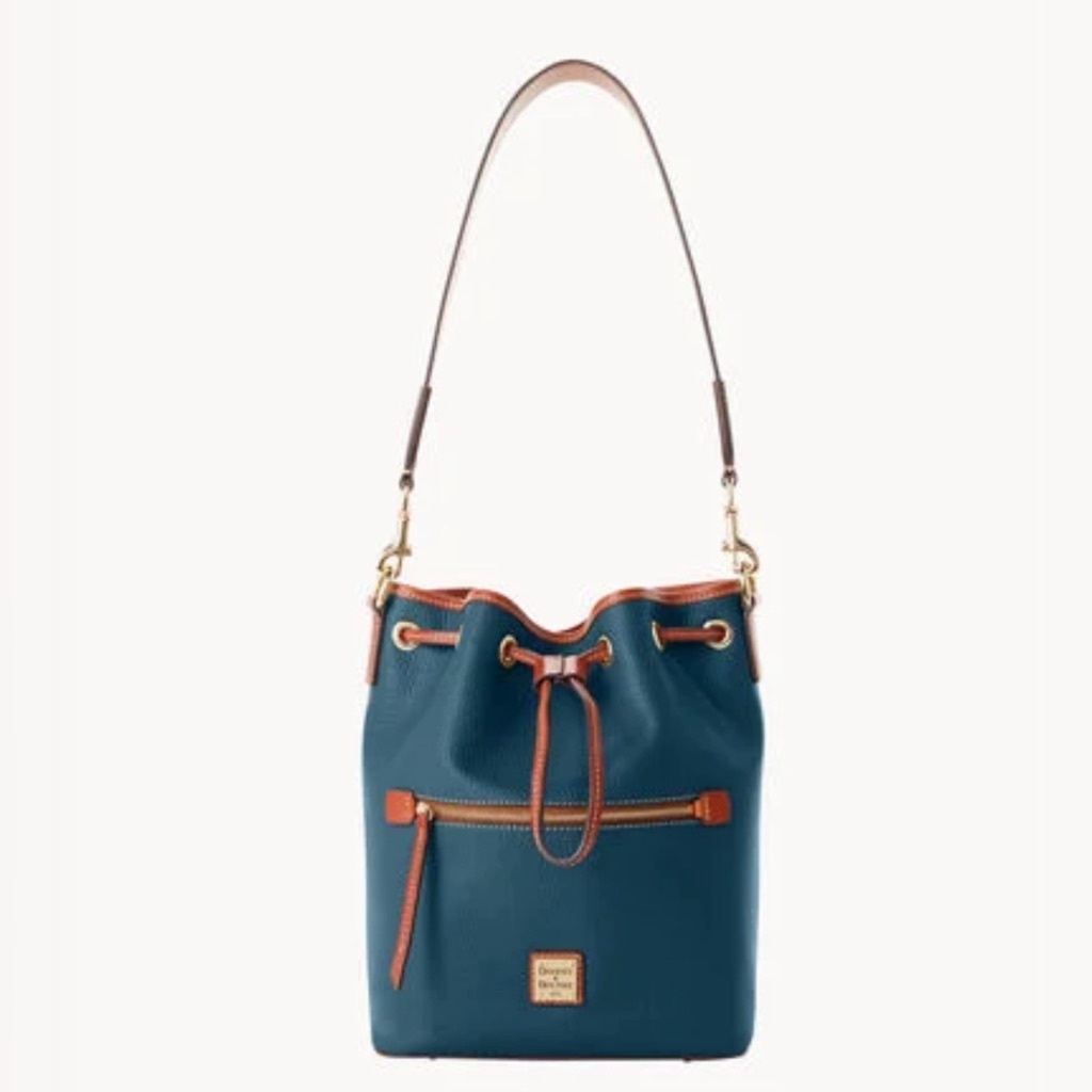 Nwot Dooney & Bourke Pebble Grain Drawstring And Wallet Set